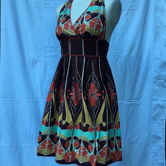 Halter Art Nouveau Dress - Picture 1 of 3